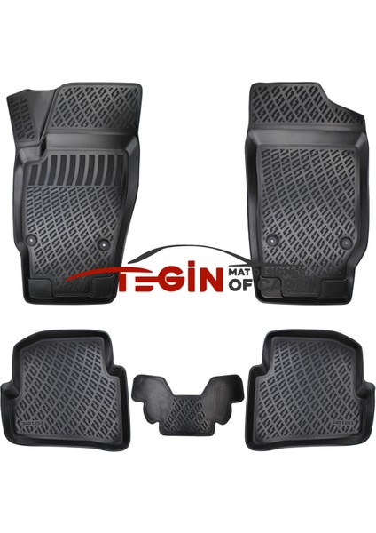 Seat Ibiza Iv 3D Havuzlu Paspas 2011 Siyah