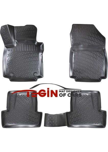 Renault Captur 3D Havuzlu Paspas 2014 Siyah