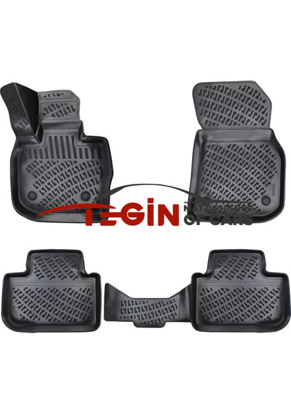 Bmw X3 G01 2018 3D Havuzlu Paspas Siyah