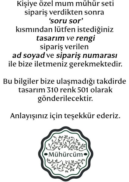 Mum Mühürü Uygulama Seti Kendin Yap Mühür Seti M2cset10