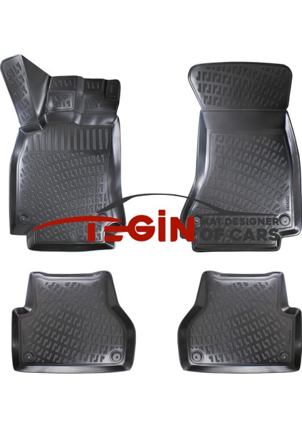 Audi A4 B8 2015 3D Havuzlu Paspas Siyah