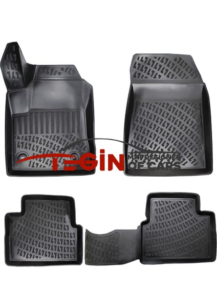 Alfa Romeo Giulietta 2011 3D Havuzlu Paspas Siyah