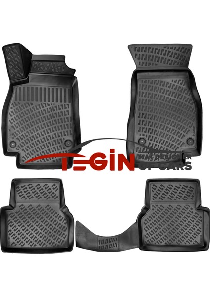 Audi A6 C8 2021 3D Havuzlu Paspas Siyah