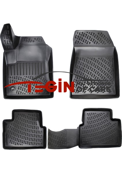 Fiat Bravo 2007 3D Havuzlu Paspas Siyah