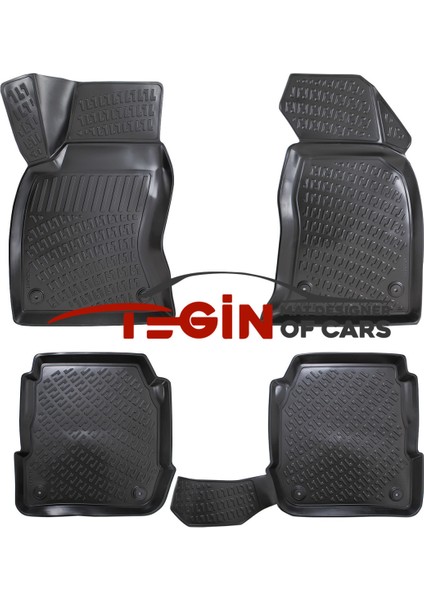 Audi A6 C6 2004 3D Havuzlu Paspas Siyah