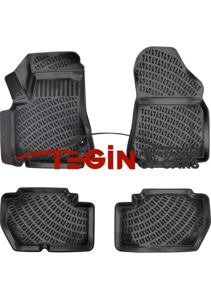 Citroen Berlingo 110 Hp 2009 3D Havuzlu Paspas Siyah