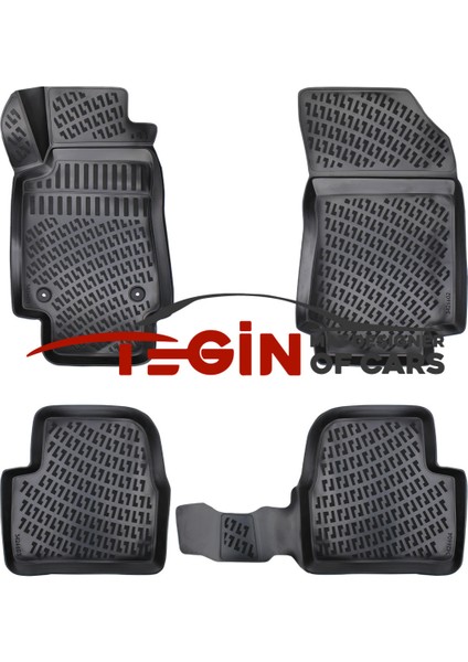 Citroen C3 2021 3D Havuzlu Paspas Siyah