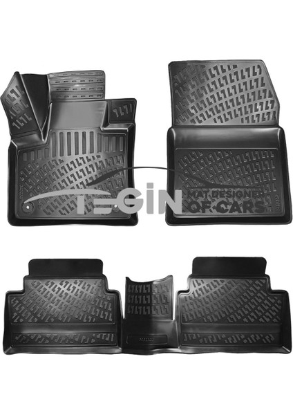 Citroen C5 Aircross 2018 3D Havuzlu Paspas Siyah