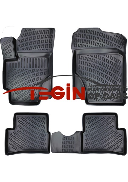 Hyundai Accent Era 2011 3D Havuzlu Paspas Siyah