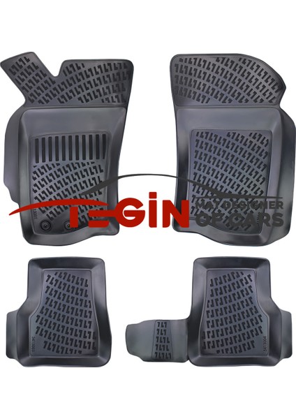 Fiat Siena 2004 3D Havuzlu Paspas Siyah