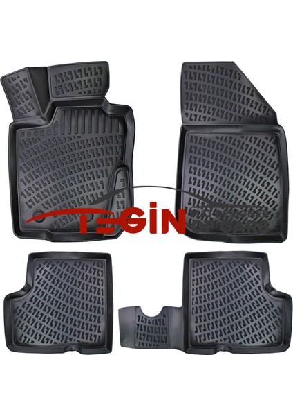 Dacia Duster 4x2 2012 3D Havuzlu Paspas Siyah