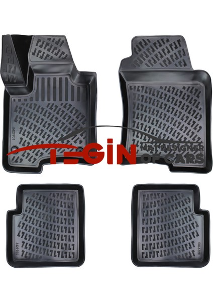 Fiat Panda 2020 3D Havuzlu Paspas Siyah