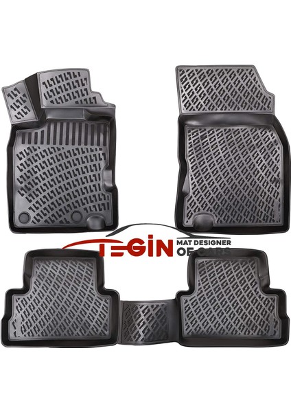 Renault Kadjar 3D Havuzlu Paspas 2021 Siyah