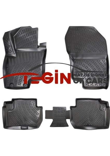 Mitsubishi Outlander 3D Havuzlu Paspas 2015 Siyah