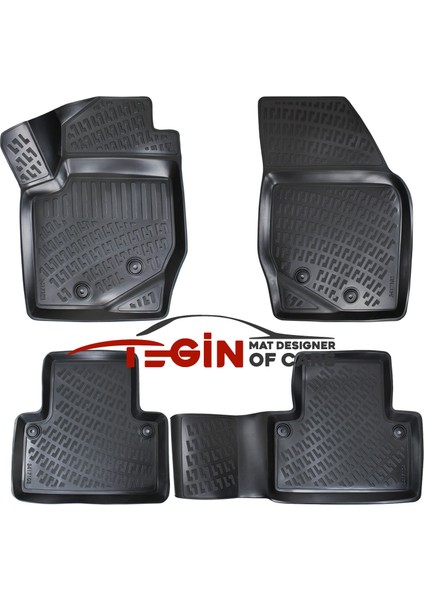 Volvo Xc-90 2004 3D Havuzlu Paspas Siyah