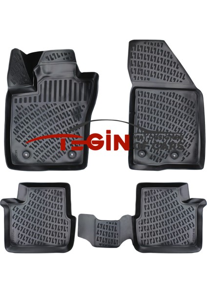 Fiat Egea St Wagon 2019 3D Havuzlu Paspas Siyah