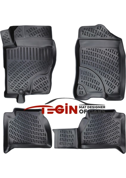 Nissan Navara 3D Havuzlu Paspas 2006 Siyah