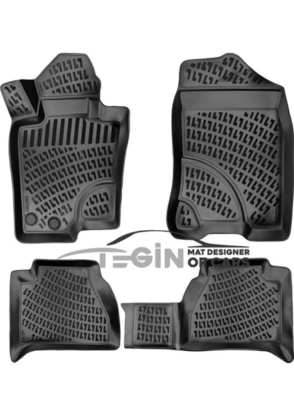 Nissan Navara 3D Havuzlu Paspas 2022 Siyah