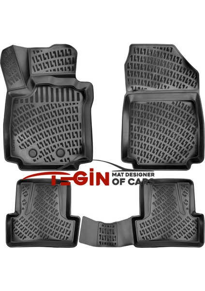Renault Clio 3 3D Havuzlu Paspas 2007 Siyah