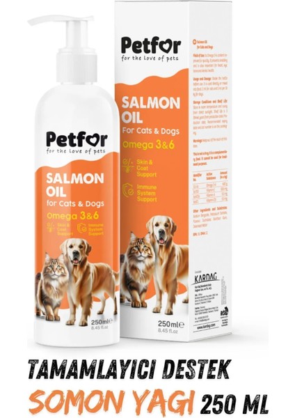 Somon Yağı 250 ml Kedi ve Köpekler Için X2 Adet