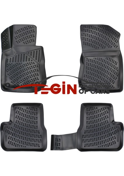 Citroen C3 2003 3D Havuzlu Paspas Siyah