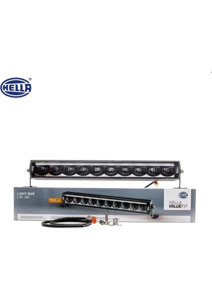 HELLA 12V-24V LED BAR OFF-ROAD (10 LEDLİ) 54W TEK SIRA BEYAZ (522*82*72 MM)