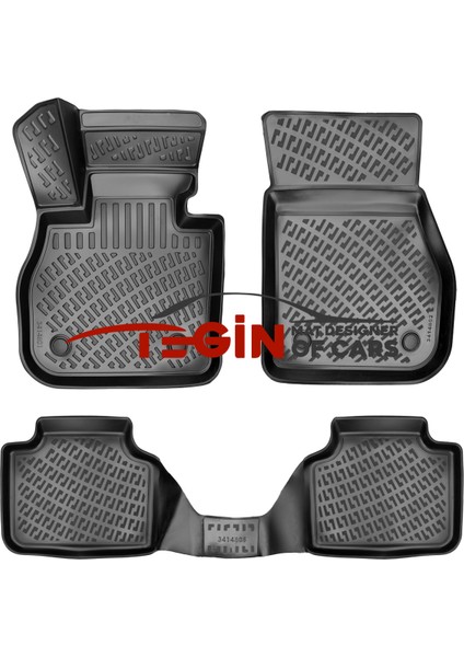 Bmw X1 U11 2023 3D Havuzlu Paspas Siyah