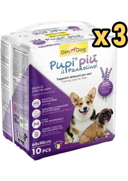 Köpek Çiş Pedi-Lavanta Kokulu 10 Adet 60X90 Cm X 3 Adet