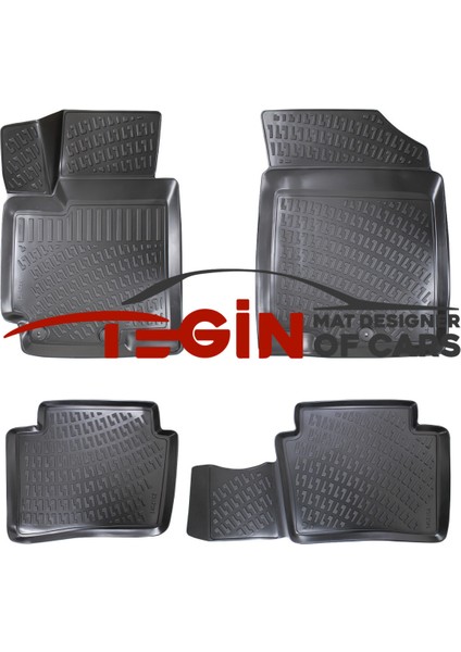 Hyundai Accent Blue 2013 3D Havuzlu Paspas Siyah