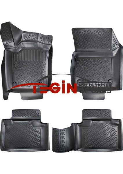 Dodge Durango 2012 3D Havuzlu Paspas Siyah
