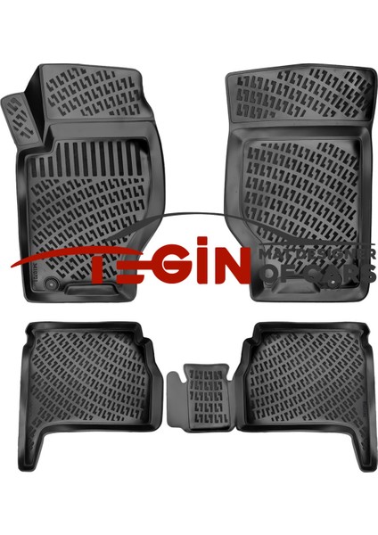 Kia Sorento 2008 3D Havuzlu Paspas Siyah