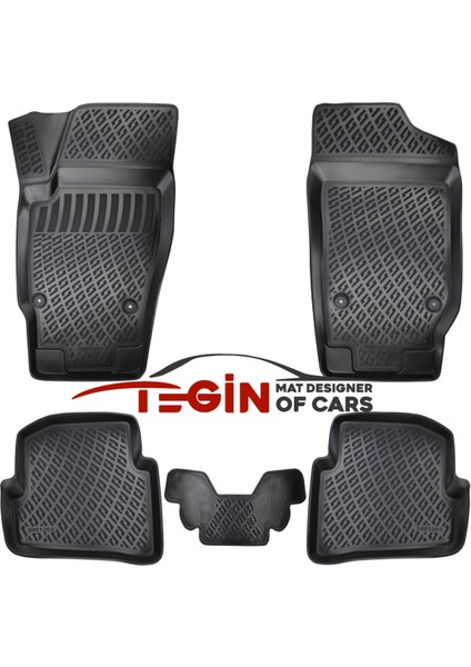 Skoda Fabia 3D Havuzlu Paspas 2007 Siyah