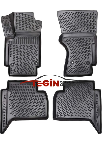 Volkswagen Amarok 3D Havuzlu Paspas 2010-2022 Siyah