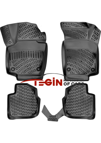 Skoda Rapid 3D Havuzlu Paspas 2015 Siyah