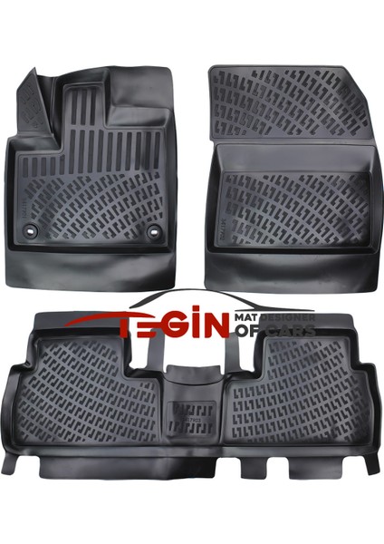 Toyota Proace City Flame / Passion X-Pack 3D Havuzlu Paspas 2022 Siyah
