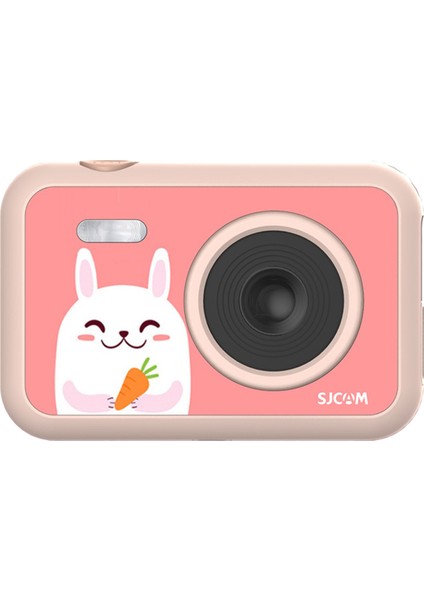 SJCAM FunCam Çocuk Kamerası FullHD 1080p 12MP 2.0” Ekran 650mAh Fotoğraf Makinesi Tavşan Desenli Pembe