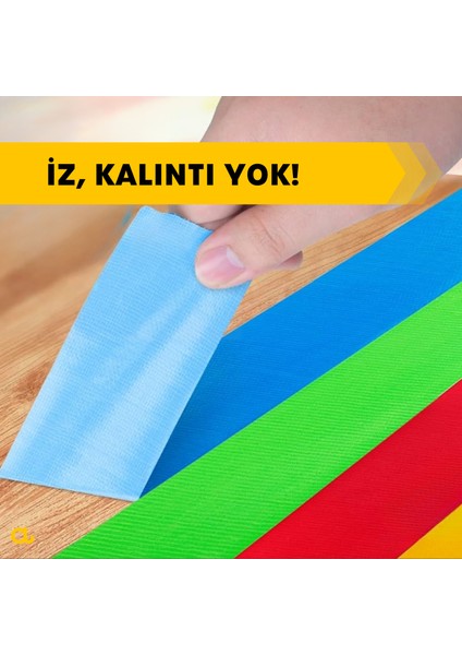 Atlas Bant Atlasbant Renkli Çok Amaçlı Duct Tape Tamir Bandı 4 Adet 48MM x 2m - Su Geçirmez Bant, Su Borusu Tamiri Için Su Sızdırmaz Bant, Çatı Izolasyon Bandı, Dayanıklı Duşakabin Bantlar