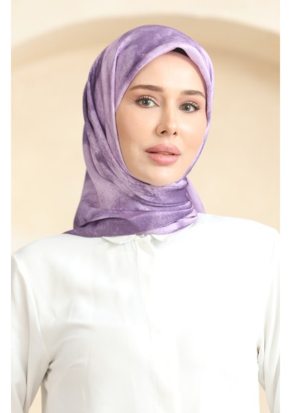 Kristal Eşarp 19095-14 Leylak Rengi