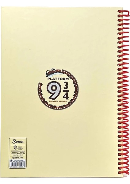 Harry Potter Hogwarts Express Spiralli Sert Kapaklı Defter 96 Yaprak