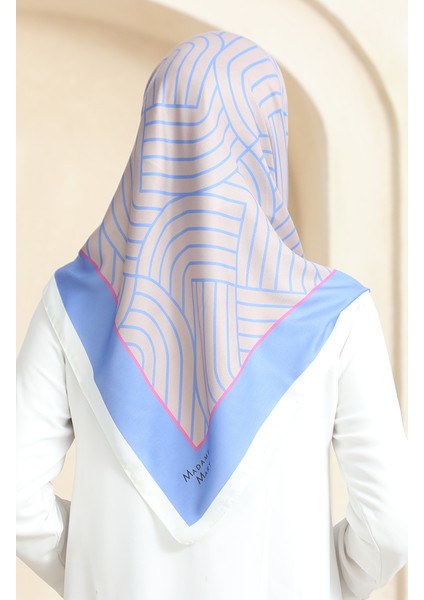 Soft Pamuk Eşarp 19089-20 Vizon Kot Mavi modelleri