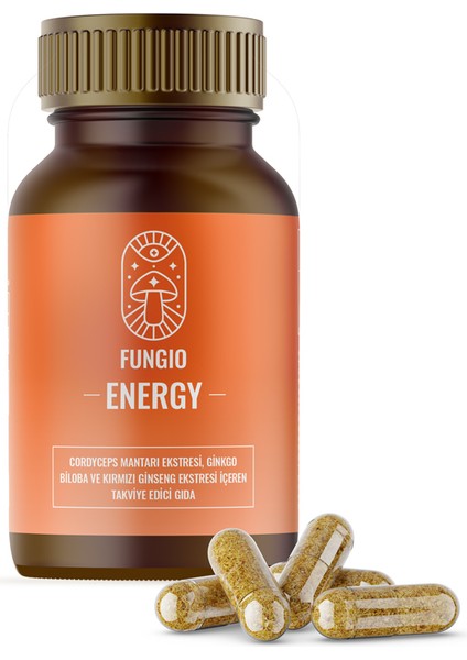 Energy Cordyseps Mantarı Ekstresi , Ginkgo Biloba ve Kırmızı Ginseng Ekstresi Içeren Takviye Edici Gıda