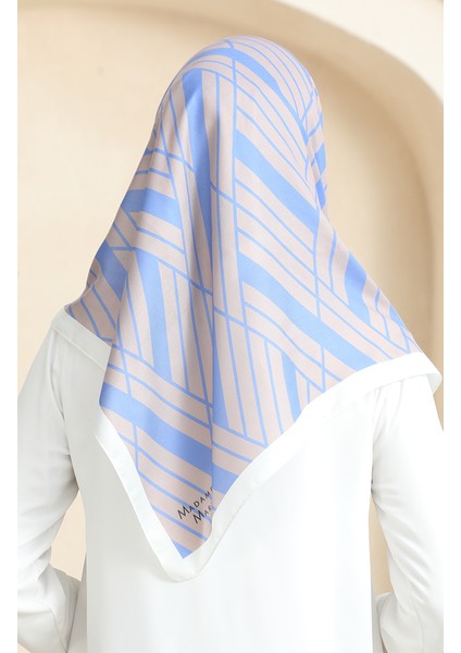 Soft Pamuk Eşarp 19093-20 Vizon Kot Mavi modelleri