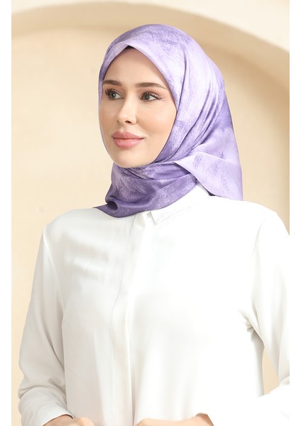 Kristal Eşarp 19095-15 Koyu Leylak