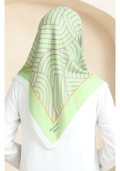 Soft Pamuk Eşarp 19089-08 Yağ Yeşili Mor modelleri