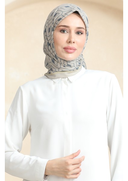 Soft Pamuk Eşarp 19094-22 Bej Füme