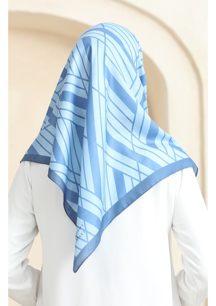 Soft Pamuk Eşarp 19093-04 Indigo Kot Mavi modelleri