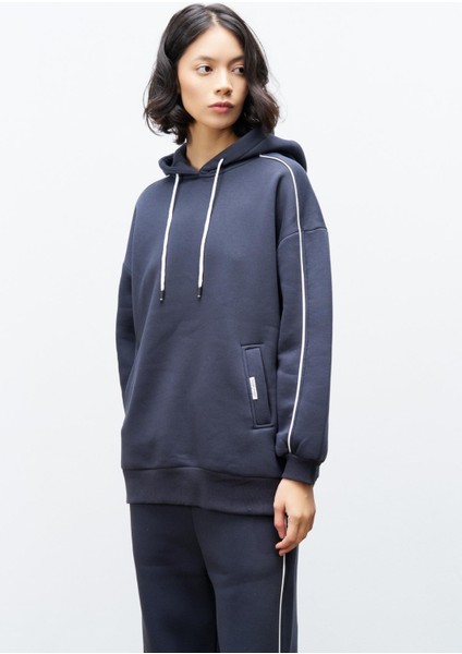 Füme Içi Polarlı Leopar Desenli Süs Etiket Detaylı Kapüşonlu Şardonlu Alt Üst Kışlık Takım fırsatları