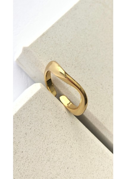 Premium Vintage Sade Ayarlanabilir Gold Yüzük DRN20010 fiyatları
