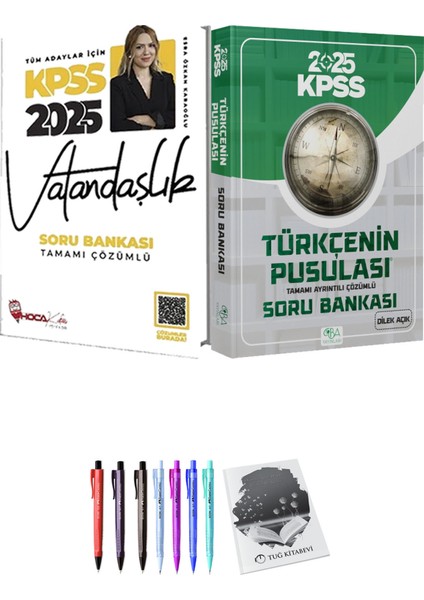 2025 Kpss Türkçenin Pusulası Soru Bankası Çözümlü - Hoca Kafası 2025 Kpss Vatandaşlık Soru Bankası