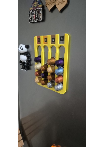 Kapsül Kahve Standı Buzdolabı Için Mıknatıslı 20 Kapsül Nespresso Kapsül Tutucu modelleri